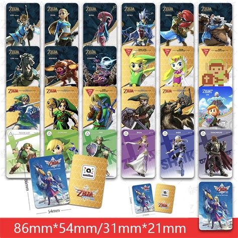 22 pcs all switch amiibo nfc tag cards botw|Botw 23/24 in 1 Amiibo Game Cards for the Legend of Zelda.